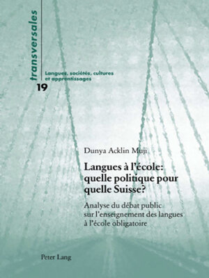 cover image of Langues à l'école